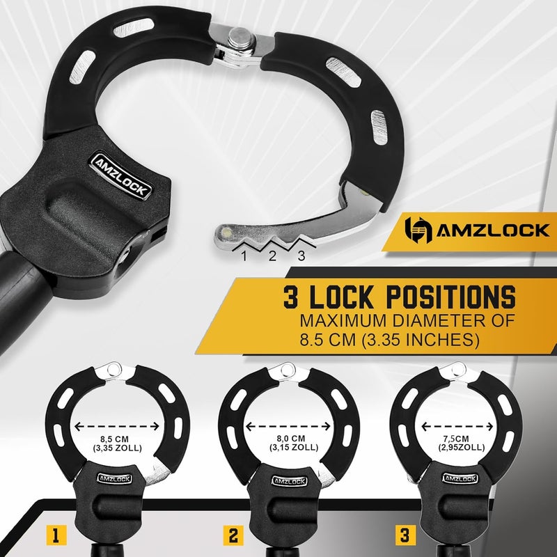 AMZLOCK Electric Scooter Lock Anti Theft, Scooter Accessories, Heavy Duty 5/16" Chain Lock 29.5" with Scooter Bag, for Scooter, Motorcycle, Electric Bike, Gate - Image 3